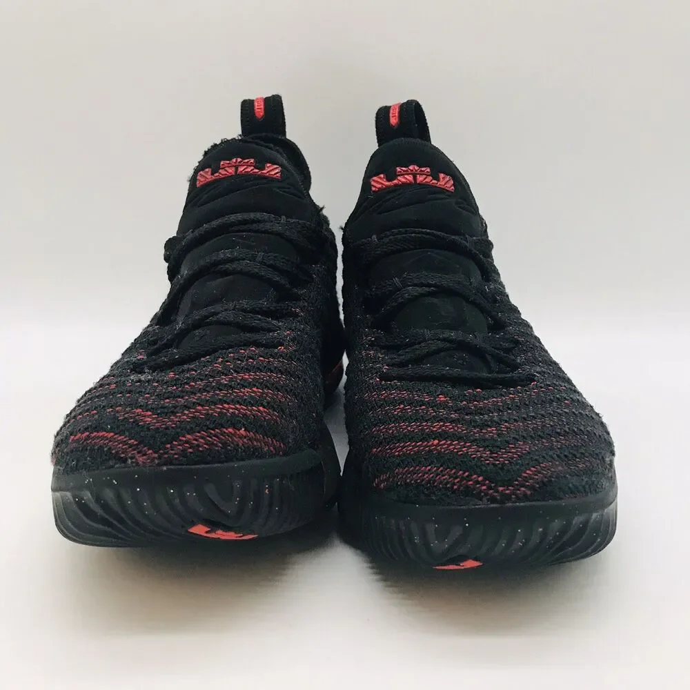 Nike LeBron 16 Fresh Bred 2018 Black/Red Youth 5.5Y AQ2465-002 Athletic Shoes